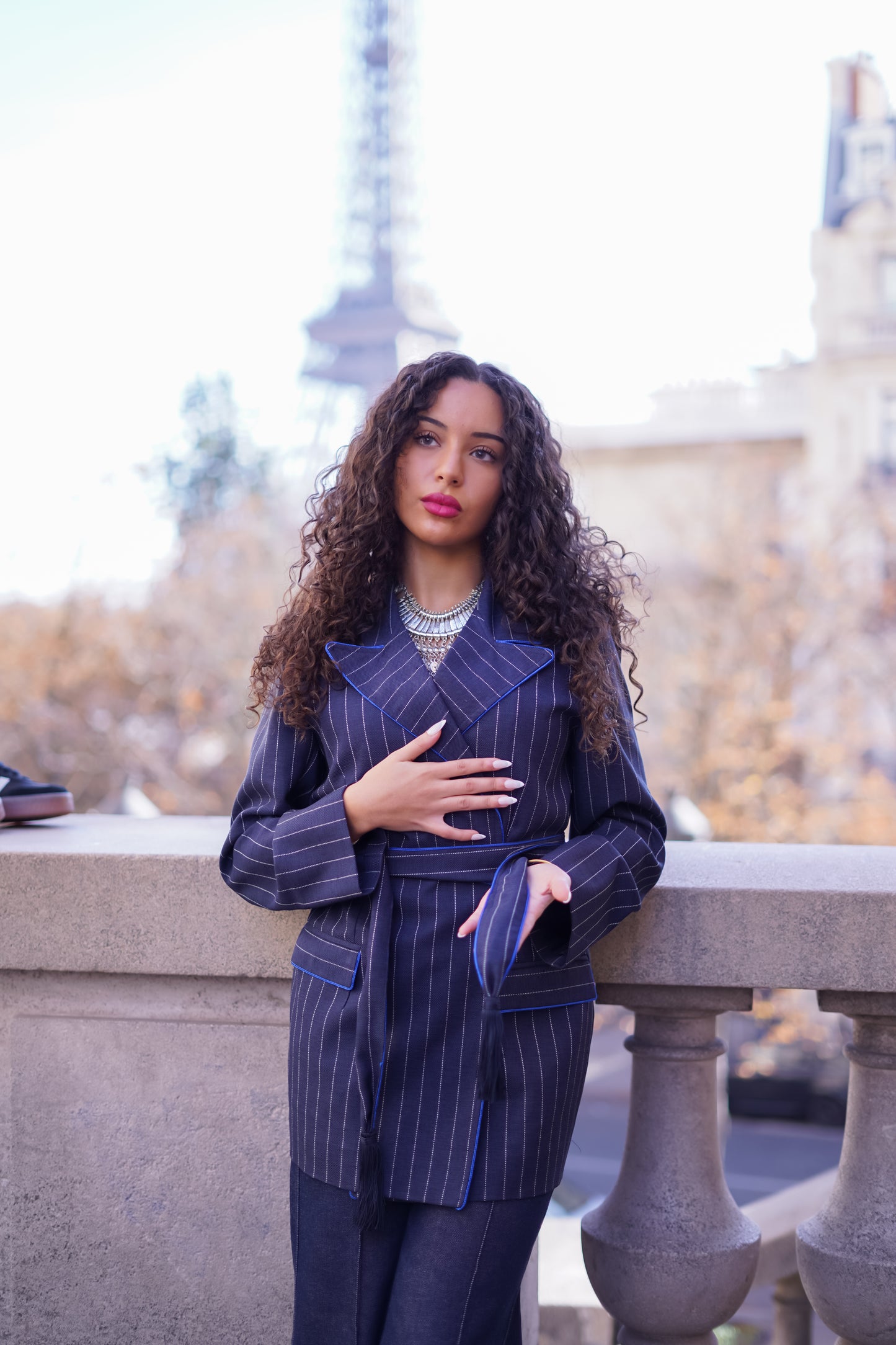 Veste croisée ZAYNA disponible en pré-commande