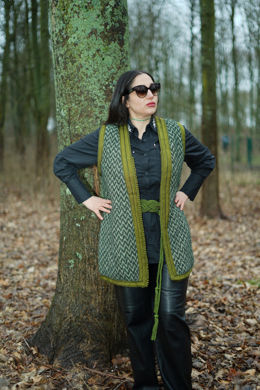 GILET TWEED