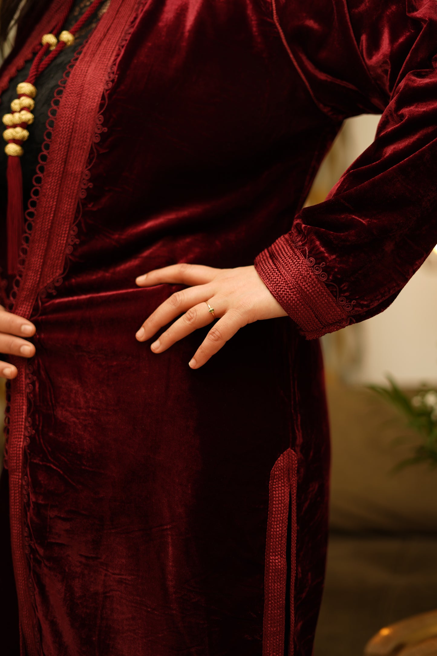 kimono velvet crush long