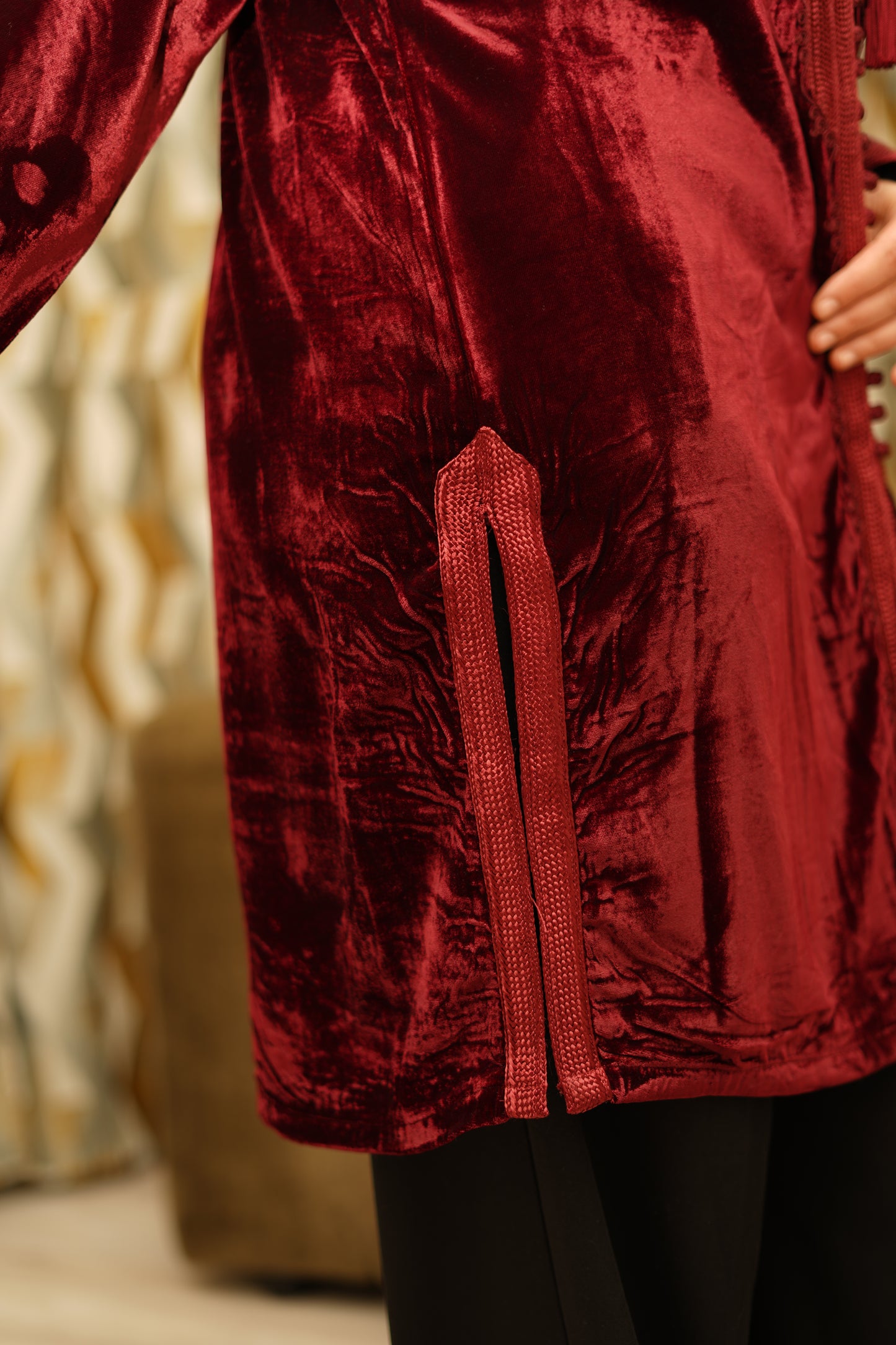 kimono velvet crush long