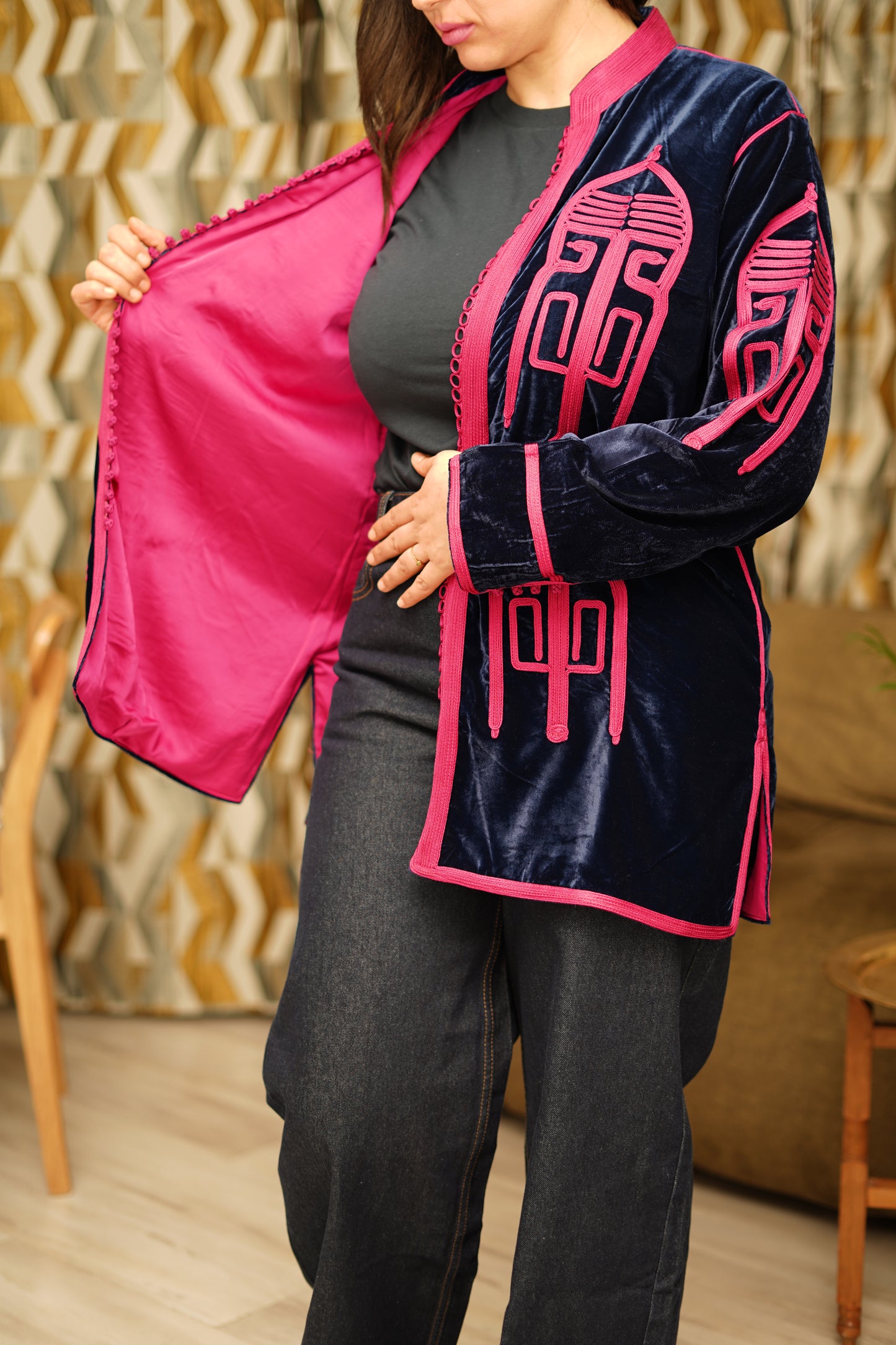 kimono velvet crush